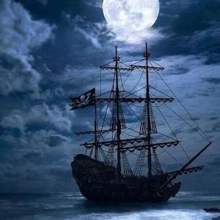 Pirate ship phone wallpaper
