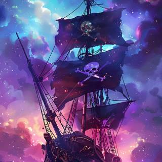 Pirate ship phone wallpaper