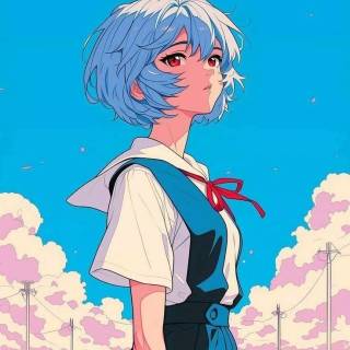 Rei Ayanami phone wallpaper