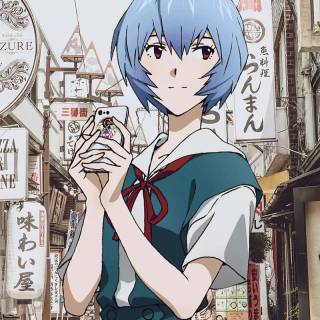 Rei Ayanami phone wallpaper