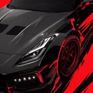 Red cars phone wallpaper