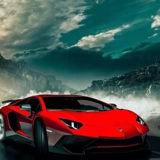 Red cars phone wallpaper