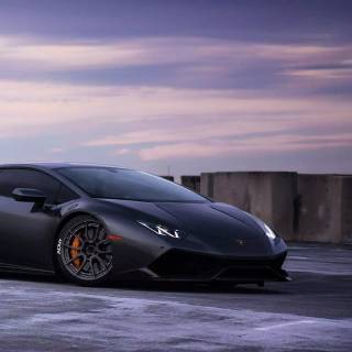 Black Lambo iPhone wallpaper