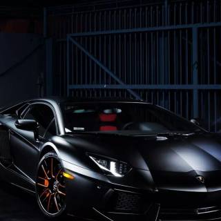 Black Lambo iPhone wallpaper