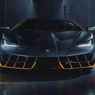 Black Lambo iPhone wallpaper