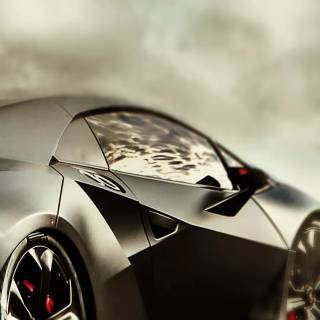 Black Lambo iPhone wallpaper