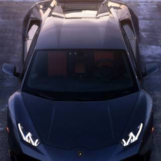 Black Lambo iPhone wallpaper