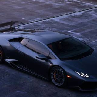 Black Lambo iPhone wallpaper