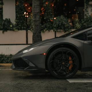 Black Lambo iPhone wallpaper