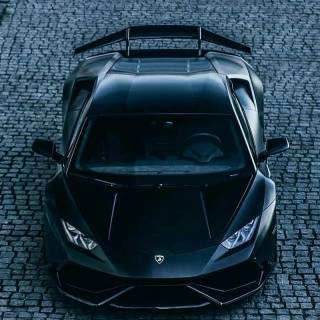 Black Lambo iPhone wallpaper