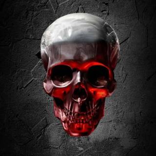 Black skull phone wallpaper