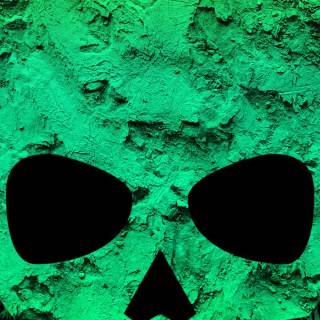 Black skull phone wallpaper