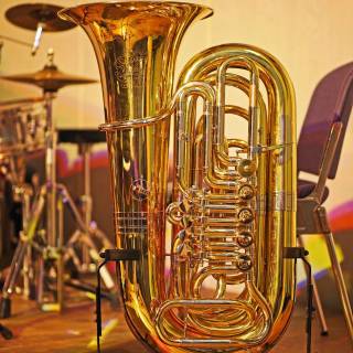 Brass tuba wallpaper