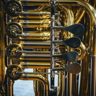 Brass tuba wallpaper