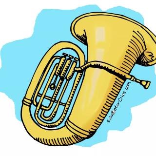 Brass tuba wallpaper