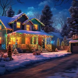 Winter colorful wallpaper