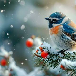 Winter colorful wallpaper