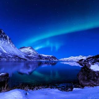 Winter mountains desktop wallpaper