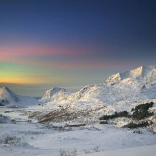 Winter mountains desktop wallpaper