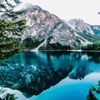 Winter mountains desktop wallpaper