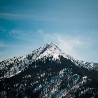 Winter mountains desktop wallpaper