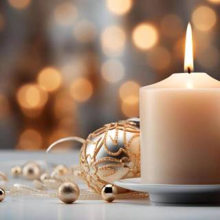 Candle light winter wallpaper