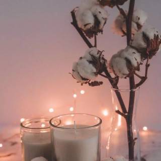 Candle light winter wallpaper