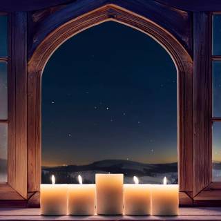 Candle light winter wallpaper