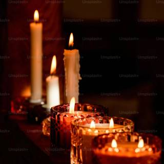 Candle light winter wallpaper