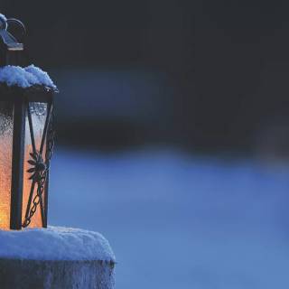 Candle light winter wallpaper
