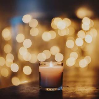 Candle light winter wallpaper