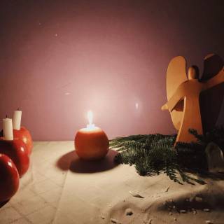 Candle light winter wallpaper