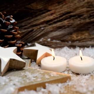 Candle light winter wallpaper