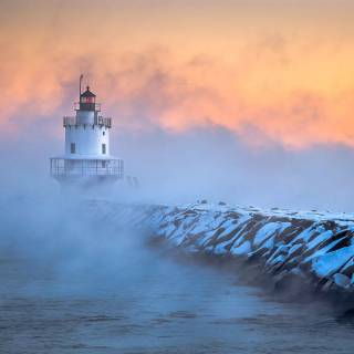 Lighthouse spring wallpaper