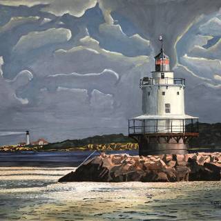 Lighthouse spring wallpaper