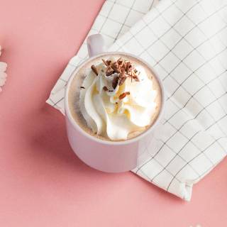 Spring coffee desktop wallpaper