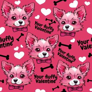 Cute dogs Valentines wallpaper