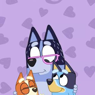 Bluey Valentines Day wallpaper