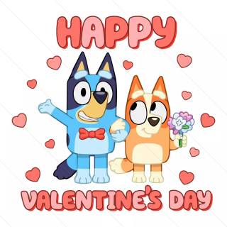 Bluey Valentines Day wallpaper