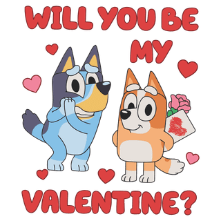 Bluey Valentines Day wallpaper