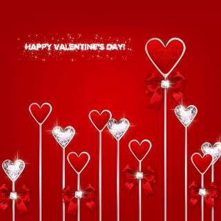 Valentines bows wallpaper