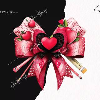 Valentines bows wallpaper