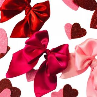 Valentines bows wallpaper