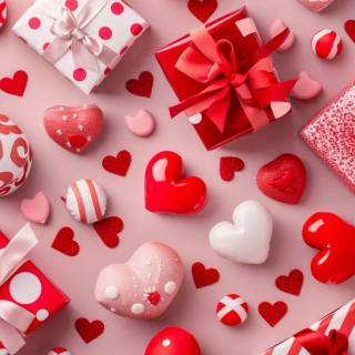 Valentines bows wallpaper