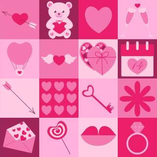 Valentines bows wallpaper
