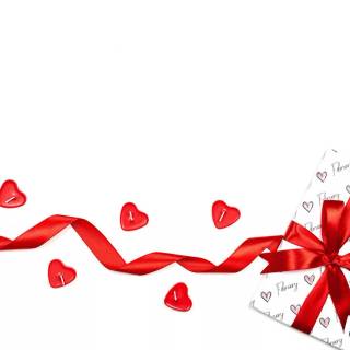 Valentines bows wallpaper