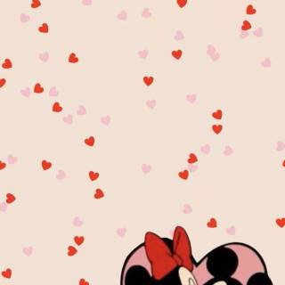 Valentine's Day Minnie Mouse wallpaper