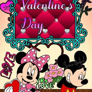 Valentine's Day Minnie Mouse wallpaper