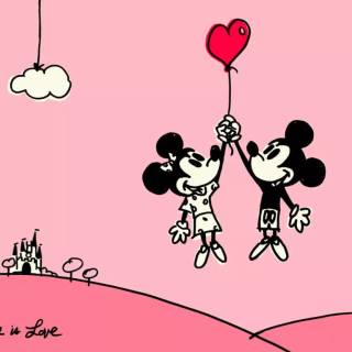 Valentine's Day Minnie Mouse wallpaper