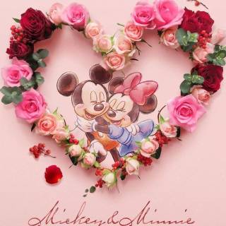 Valentine's Day Minnie Mouse wallpaper